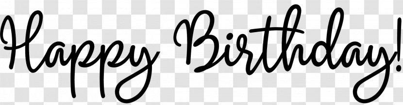 Birthday Greeting & Note Cards Wish Lettering Font - Logo - Happy Word Transparent PNG
