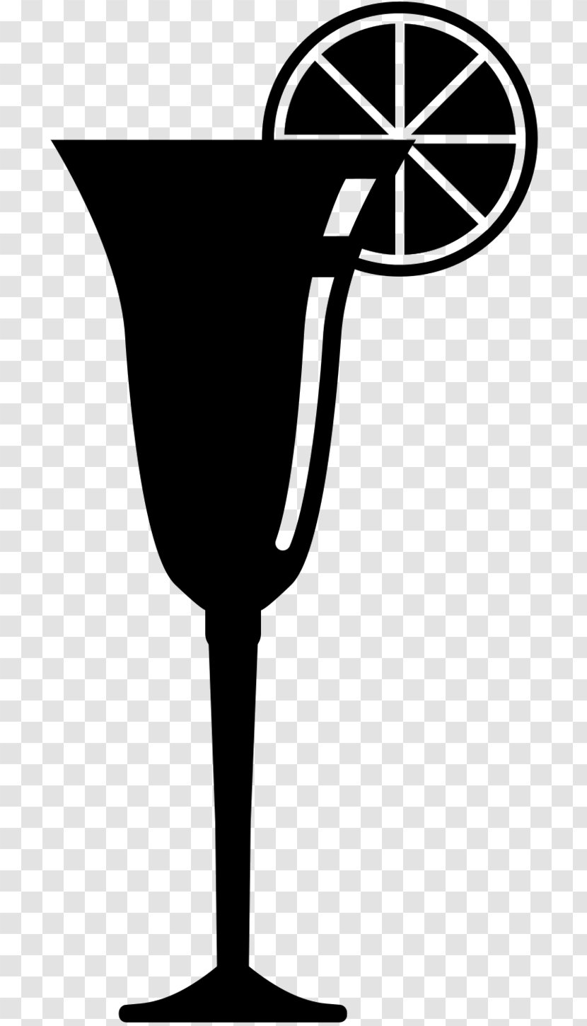 Wine Glass Martini Clip Art Champagne Cocktail - Logo - Black White M Transparent PNG