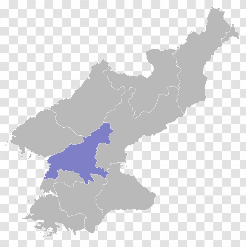 South Korea Pyongyang Vector Graphics Map Illustration - Area Transparent PNG