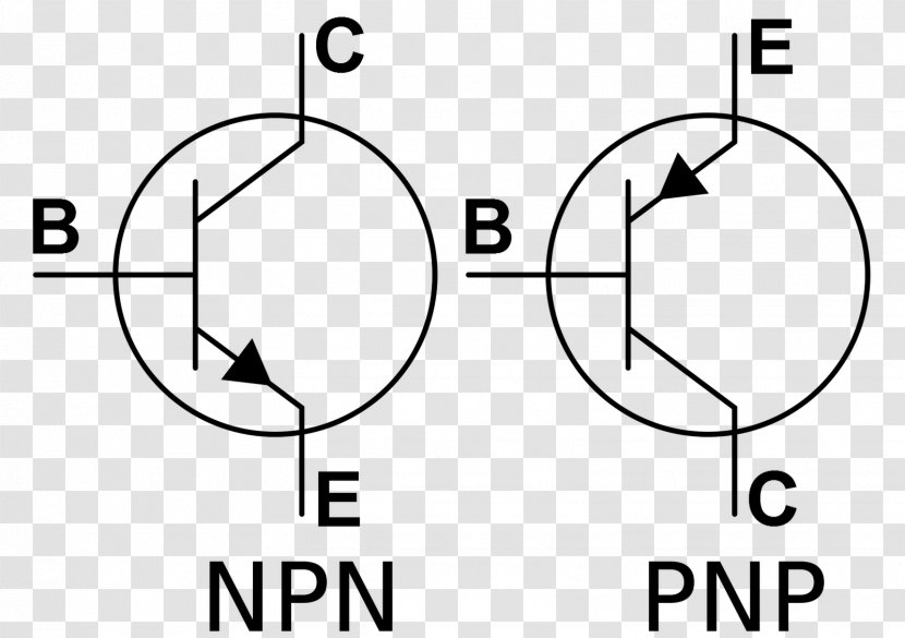 PNP Tranzistor Bipolar Junction Transistor NPN Electronic Symbol - Integrated Circuit Transparent PNG