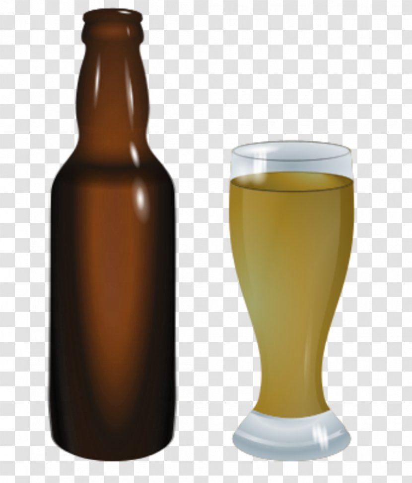 Beer Bottle Wine Cocktail Clip Art - Glasses Transparent PNG