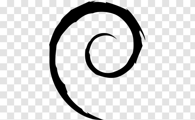Operating Systems Debian GNU/Linux - Blackandwhite - Icon Creative Commons Transparent PNG