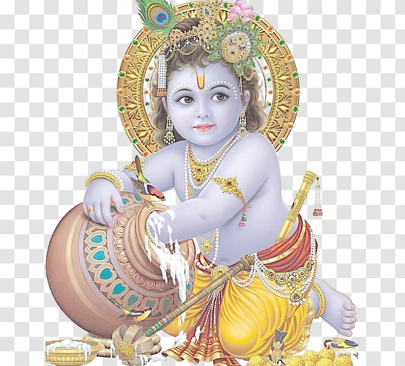 Krishna Janmashtami Ganesha Jai Shri Bala - Illustration - Indian Buddhism Transparent PNG