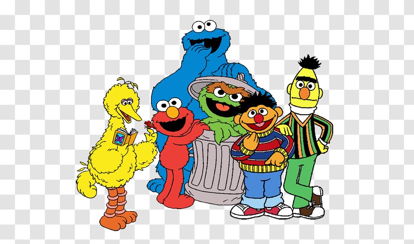 Elmo Enrique Big Bird Count Von Cookie Monster - Art - Sesame Street Transparent PNG