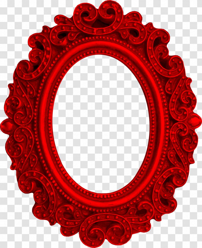 Picture Frames Red Oval - Frame Transparent PNG