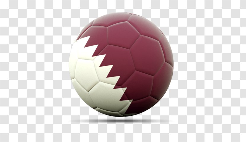 Flag Of Qatar Football National - Magenta Transparent PNG