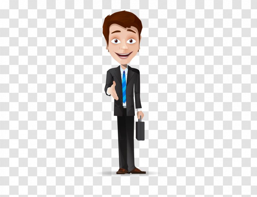 Digital Marketing Organization Senior Management Sales - Cartoon - Wearing A Suit Of People Transparent PNG