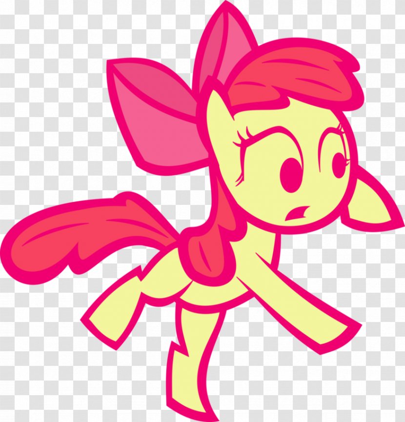 Apple Bloom Pony Horse Brony Clip Art - Flower - Cooties Vector Transparent PNG