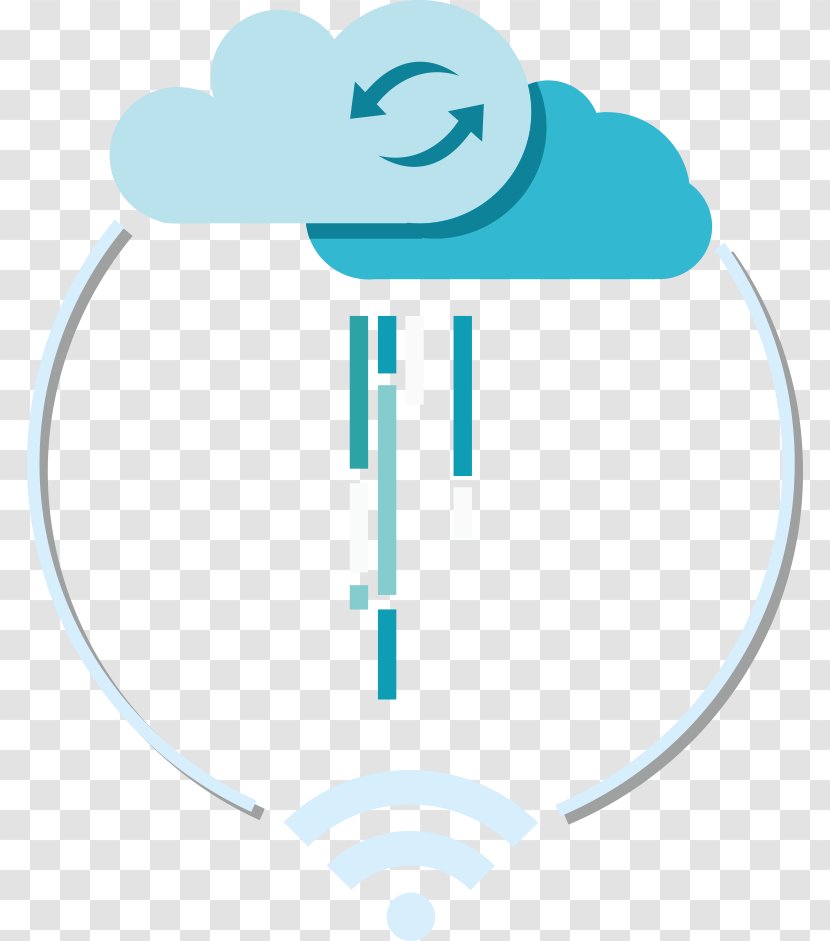Wireless Network Computer - Cloud Computing - Vector Clouds With A Transparent PNG