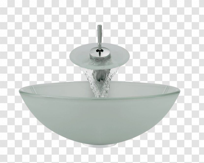 Bowl Sink Tap Bathroom Frosted Glass - Drain Transparent PNG