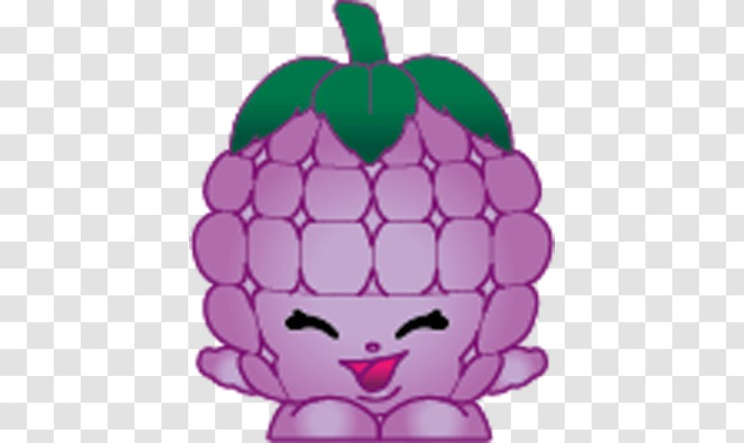 Grape Clip Art Shopkins Toy Apple - Vegetable - Raspberry Beret Transparent PNG