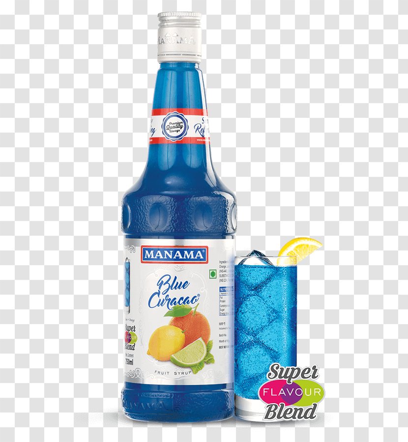 Orange Drink Blue Hawaii Lagoon Curacao Juice - Pearl Tea Transparent PNG