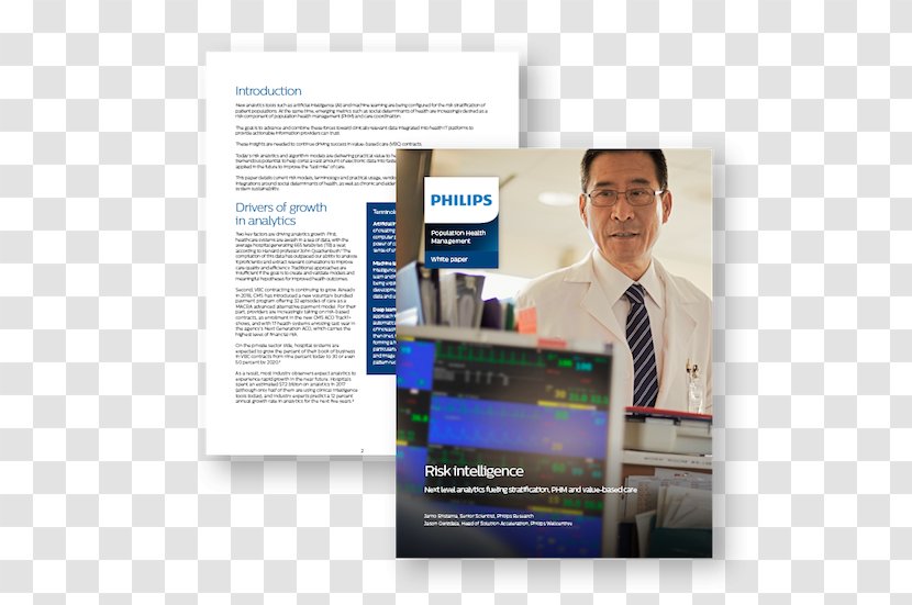 Wellcentive Business Public Relations White Paper Philips - Brochure Transparent PNG