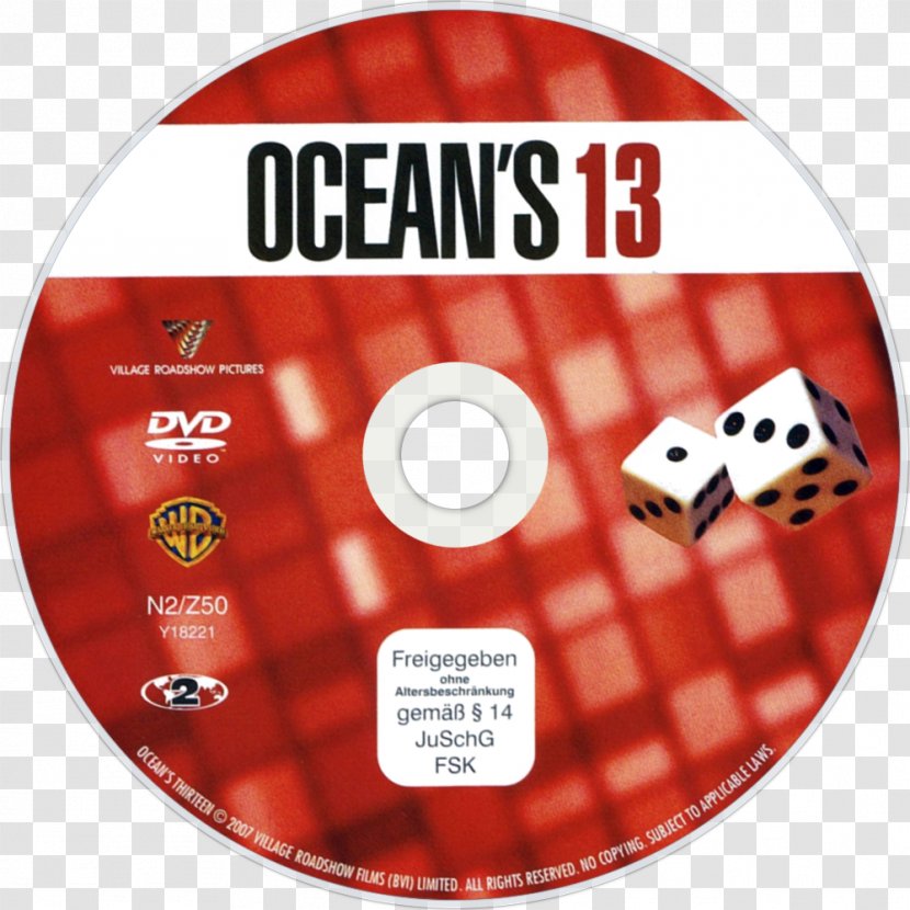 Danny Ocean Compact Disc Blu-ray Ocean's DVD - Red - Dvd Transparent PNG