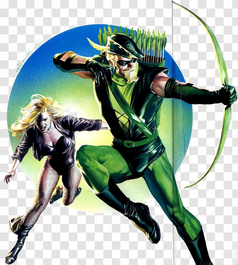 Green Arrow Black Canary Batman Lantern Roy Harper - Alex Ross Transparent PNG