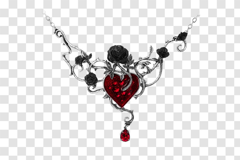 Earring Necklace Charms & Pendants Jewellery Rose - Heart Transparent PNG