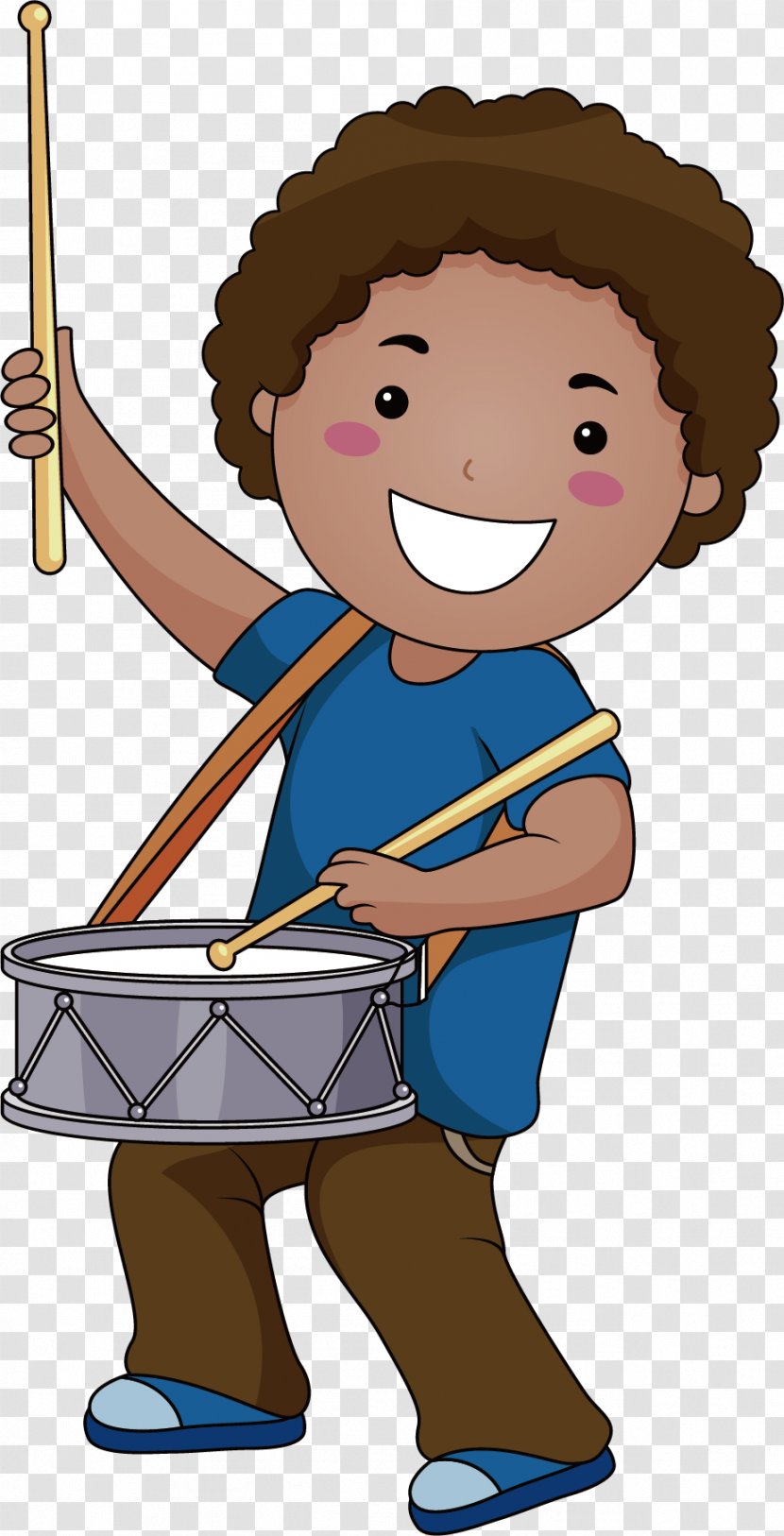 Musical Instrument Drawing Clip Art - Flower - Drum Boy Cartoon Poster Promotional Material Transparent PNG