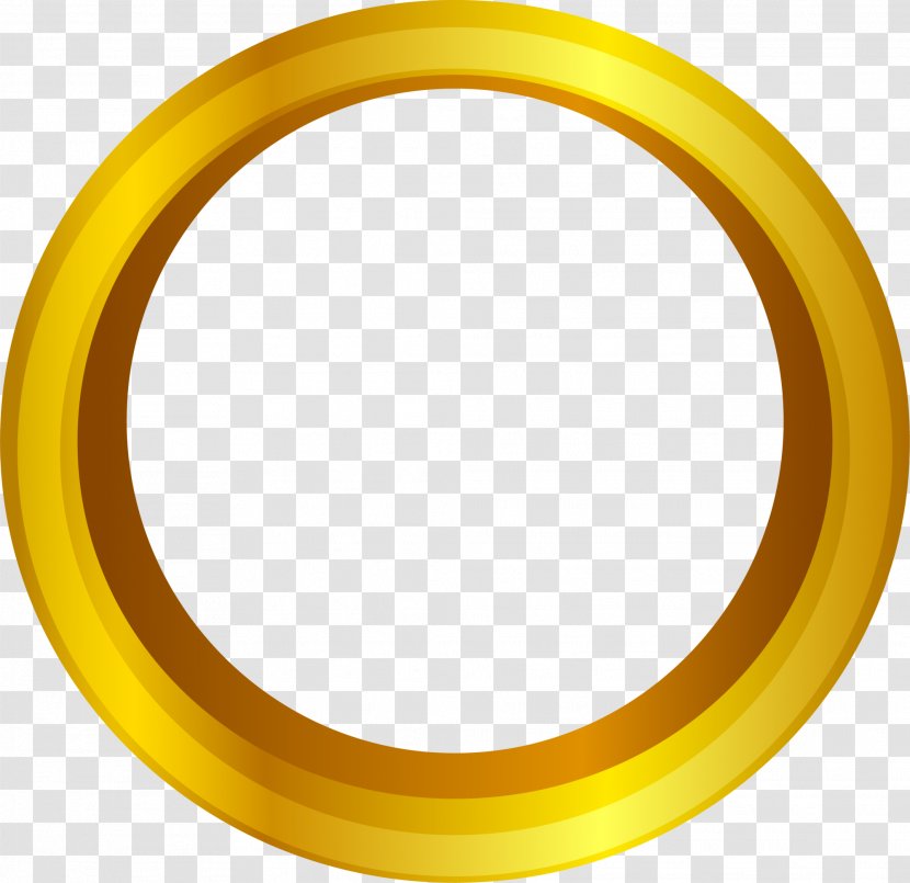 Beautiful Golden Circle - Text - Pattern Transparent PNG