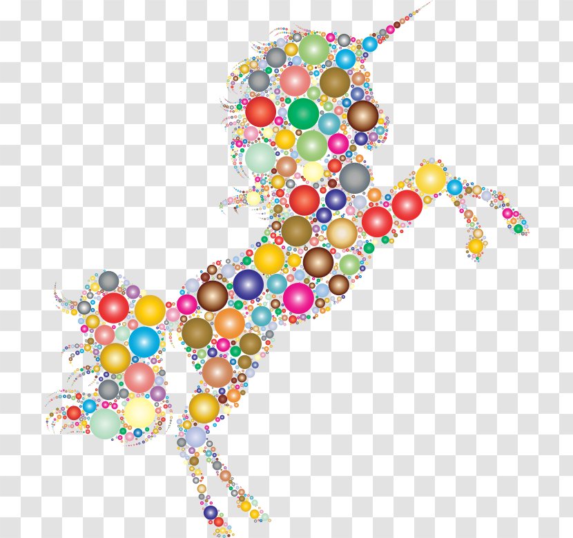 Horse Unicorn Rearing Clip Art - Bead - Background Transparent PNG