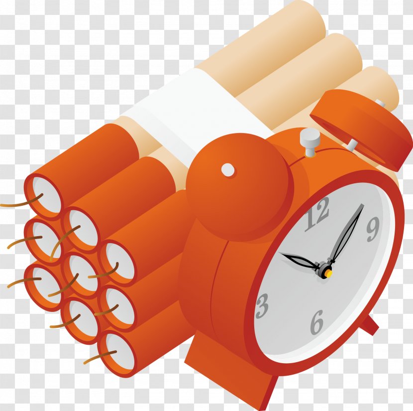 Alarm Clock Explosive Material - Dynamite - Explosives And Clocks Transparent PNG