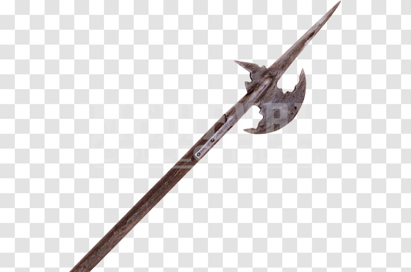 Bardiche Ranged Weapon Halberd Pole - Armement Antique - 14th Century Ships Transparent PNG