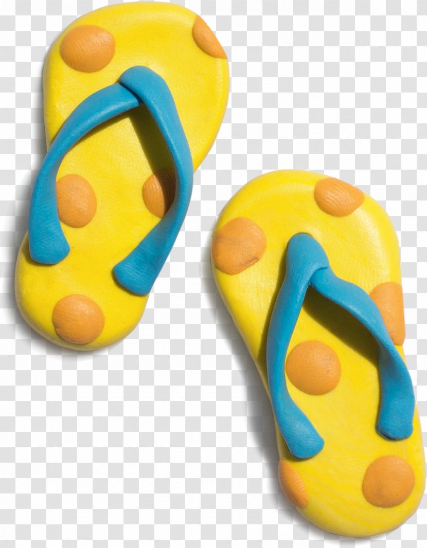 Flip-flops Plasticine Clay - Flipflops - Figurines Rubber Sandals Transparent PNG