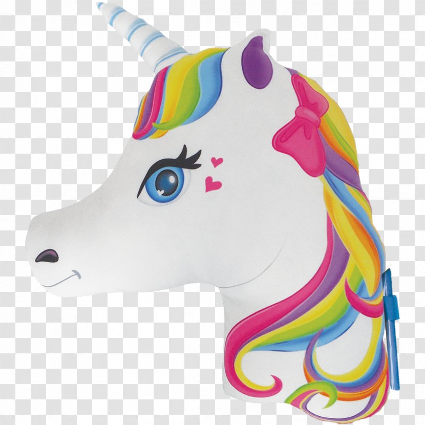 Unicorn Pillow Bedding Legendary Creature - Head Transparent PNG