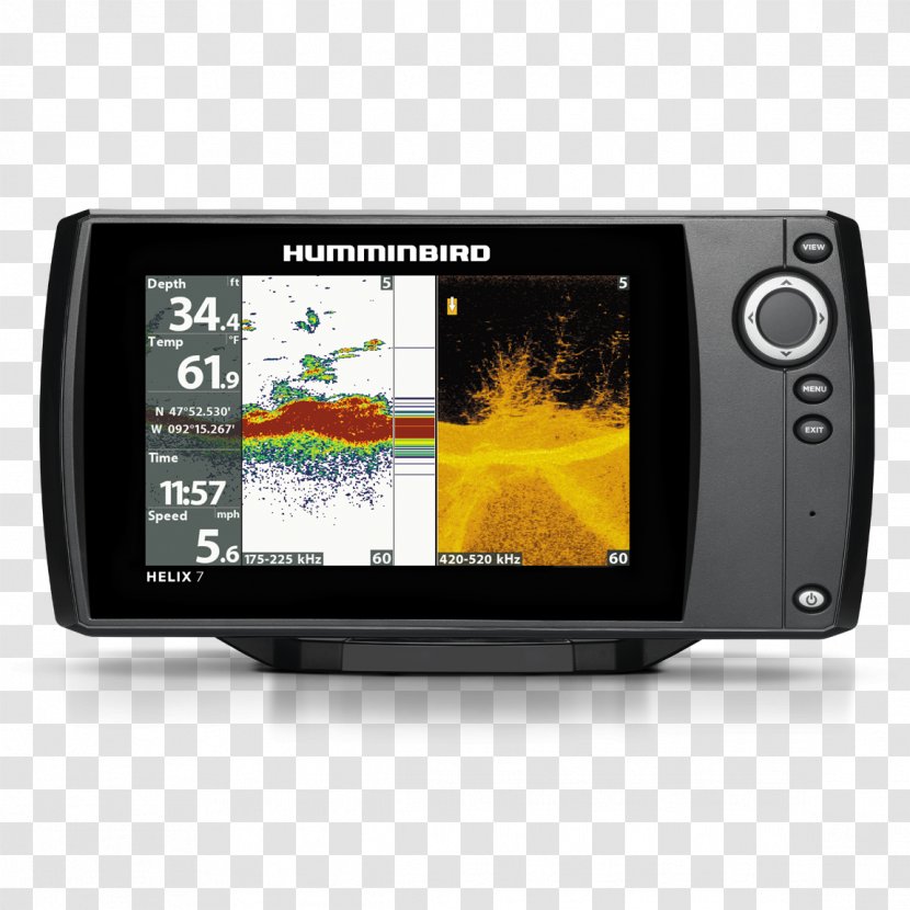 Fish Finders GPS Navigation Systems Sonar Chirp Global Positioning System - Electronics Accessory Transparent PNG