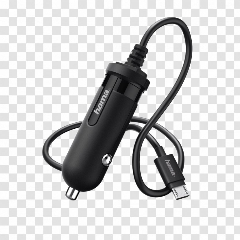 AC Adapter Micro-USB Lightning Hama 108155 Ładowarka Samochodowa - USB Transparent PNG