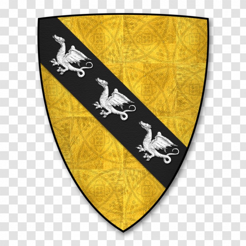 The Parliamentary Roll Aspilogia Yellow Of Arms Knight Banneret - Shield Transparent PNG