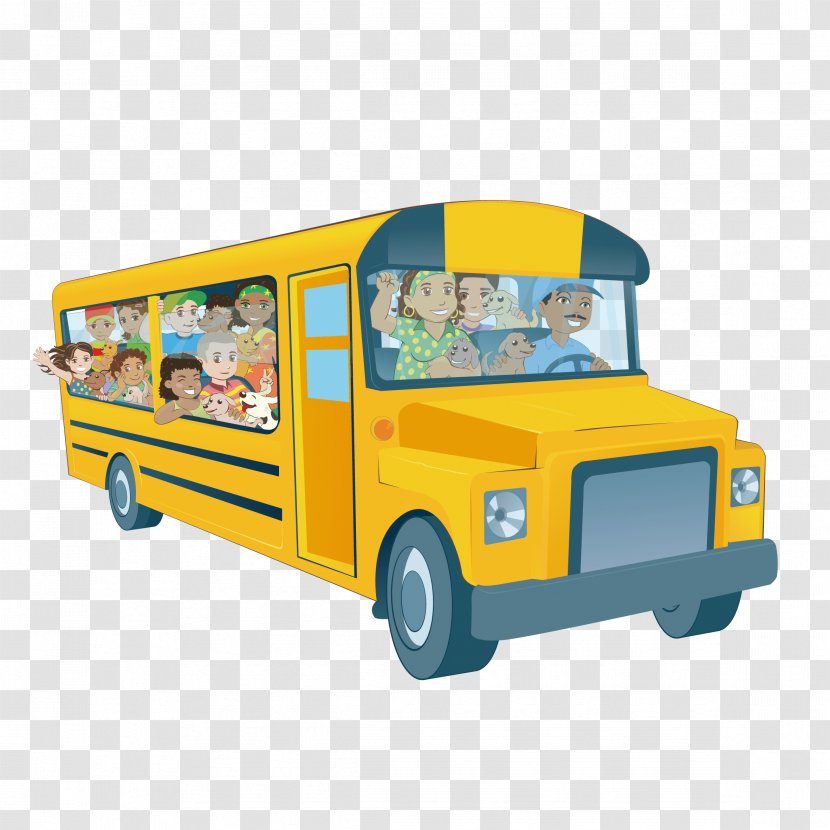 School Bus Euclidean Vector Clip Art - Transport Transparent PNG