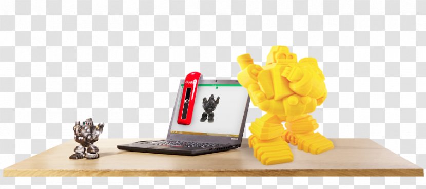 XYZ Handheld 3D Scanner, Intel RealSense Camera, 640 X 480, USB 3.0 Image Scanner XYZprinting - Yellow - Toy Transparent PNG