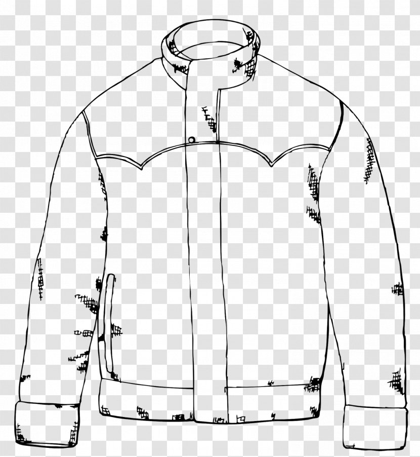 Raincoat Jacket Clip Art - Line - Drawing Transparent PNG