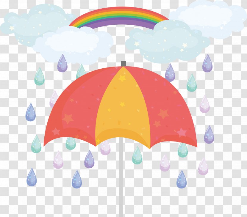 Rainbow Umbrella Computer File - Drop - After Rain Transparent PNG