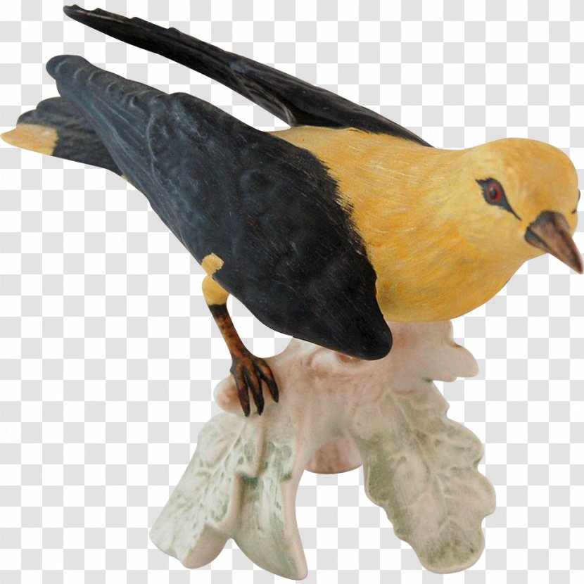 Eurasian Golden Oriole Bird Figurine Beak Old World Orioles - Kinglet Transparent PNG