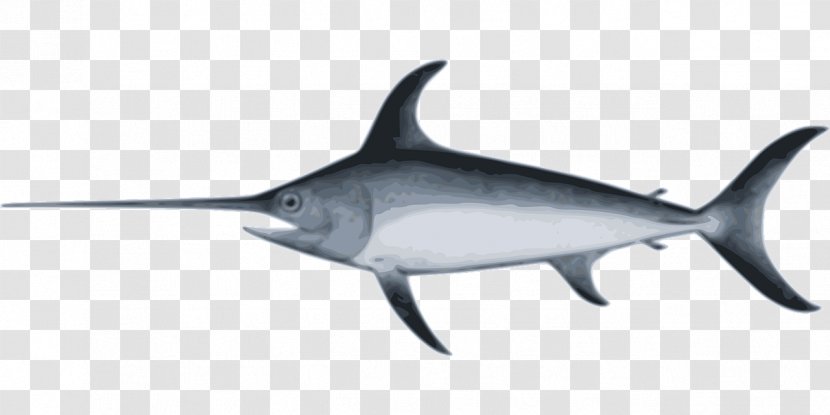 Swordfish Marlin Fishing Clip Art - Requiem Shark Transparent PNG