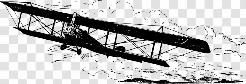 Biplane Wing Aviation Clip Art - Mode Of Transport - Cliparts Transparent PNG