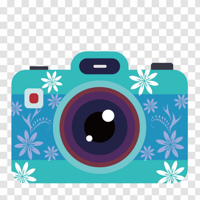 Camera Photography Illustration - Cameras Optics - Vector Blue Transparent PNG