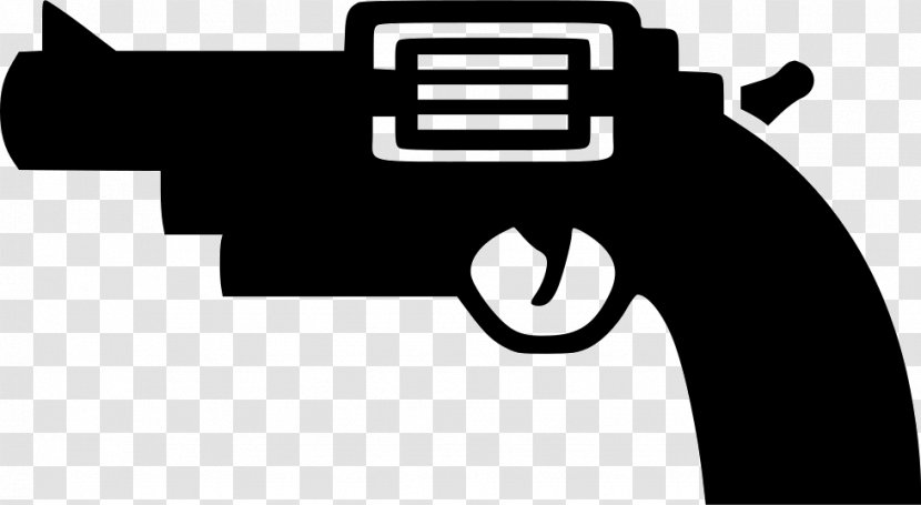 Firearm Logo Gun Font - White - Design Transparent PNG