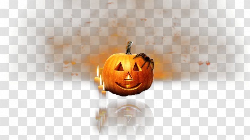 Jack-o-lantern Pumpkin Halloween Candle - Lamp - Lantern Transparent PNG