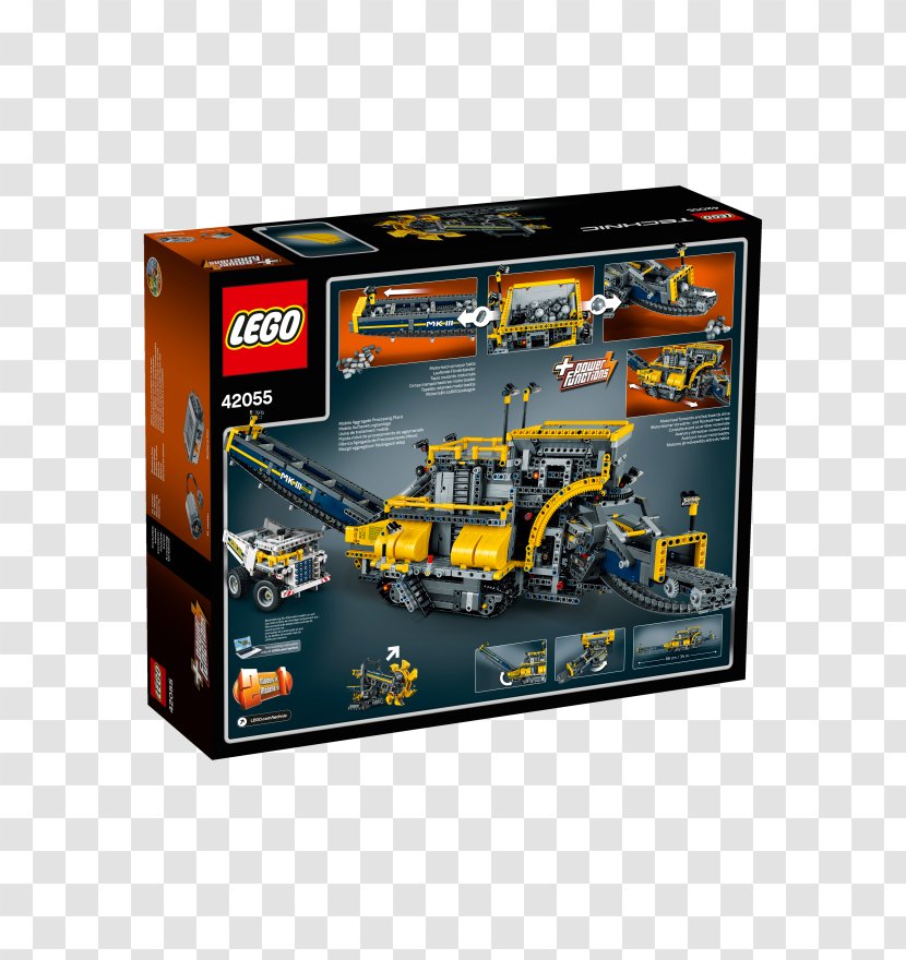 Lego Technic Bucket-wheel Excavator Toy LEGO 42055 Bucket Wheel - Construction Set Transparent PNG