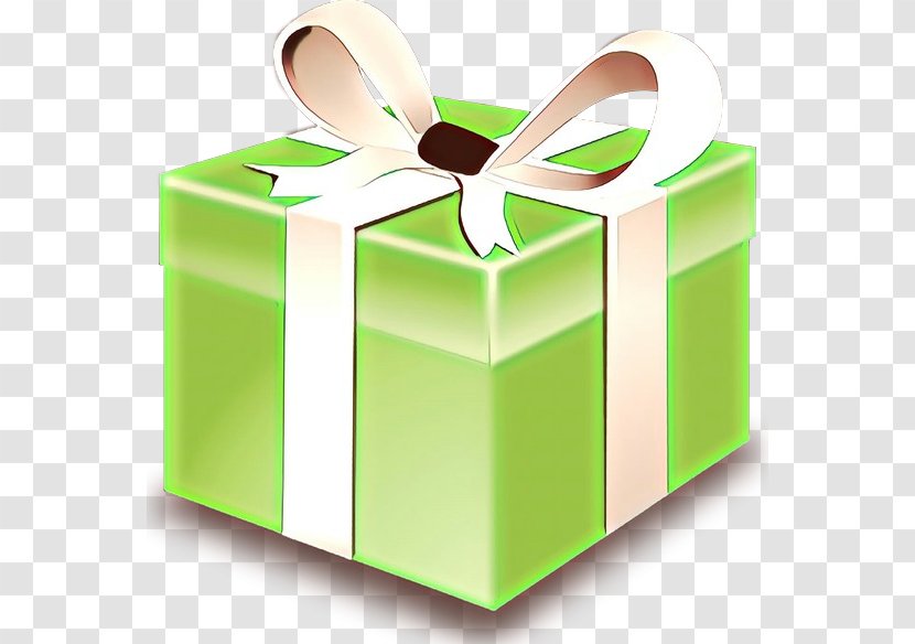 Green Ribbon Present Gift Wrapping Wedding Favors - Party Favor Box Transparent PNG