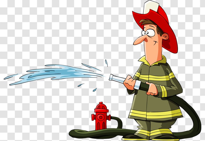 Garden Hose Clip Art - Cartoon - Firemen Transparent PNG