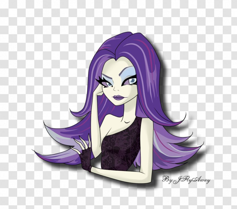 Monster High Spectra Vondergeist Daughter Of A Ghost Ghoul Doll - Heart Transparent PNG