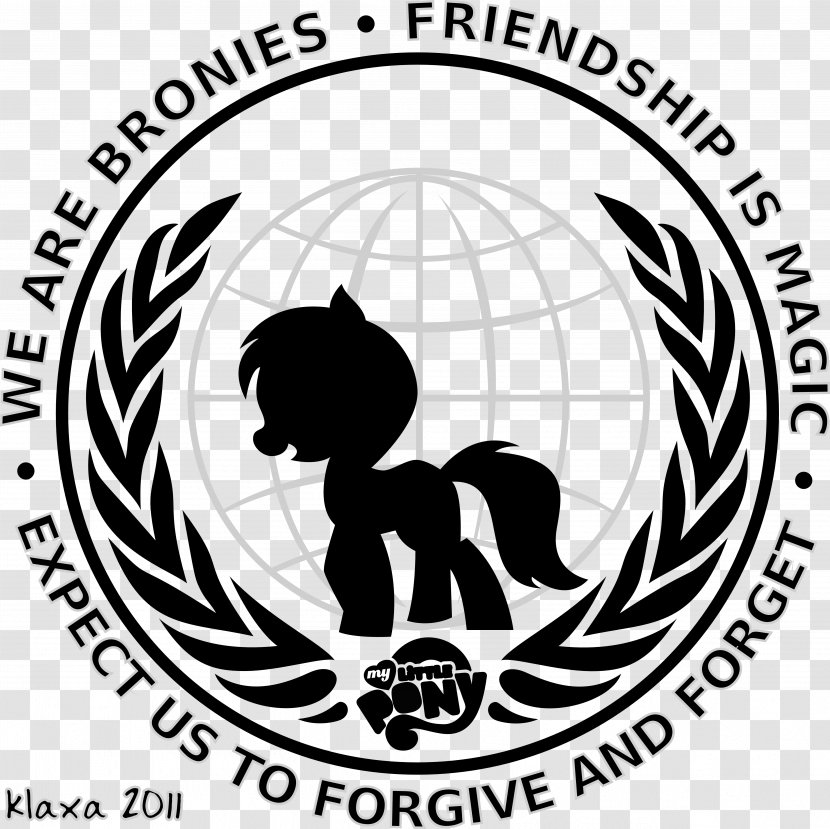 BronyCon Applejack My Little Pony: Friendship Is Magic Fandom Logo Pinkie Pie - Silhouette - Tree Transparent PNG