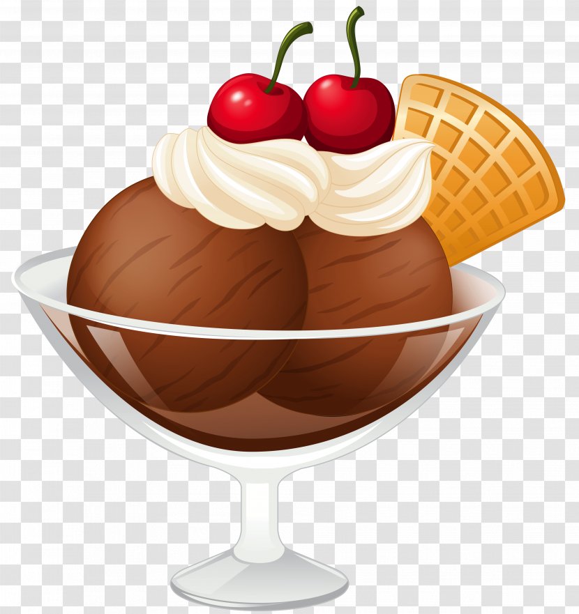 Ice Cream Cone Sundae Clip Art - Caramel - Chocolate Transparent Picture Transparent PNG