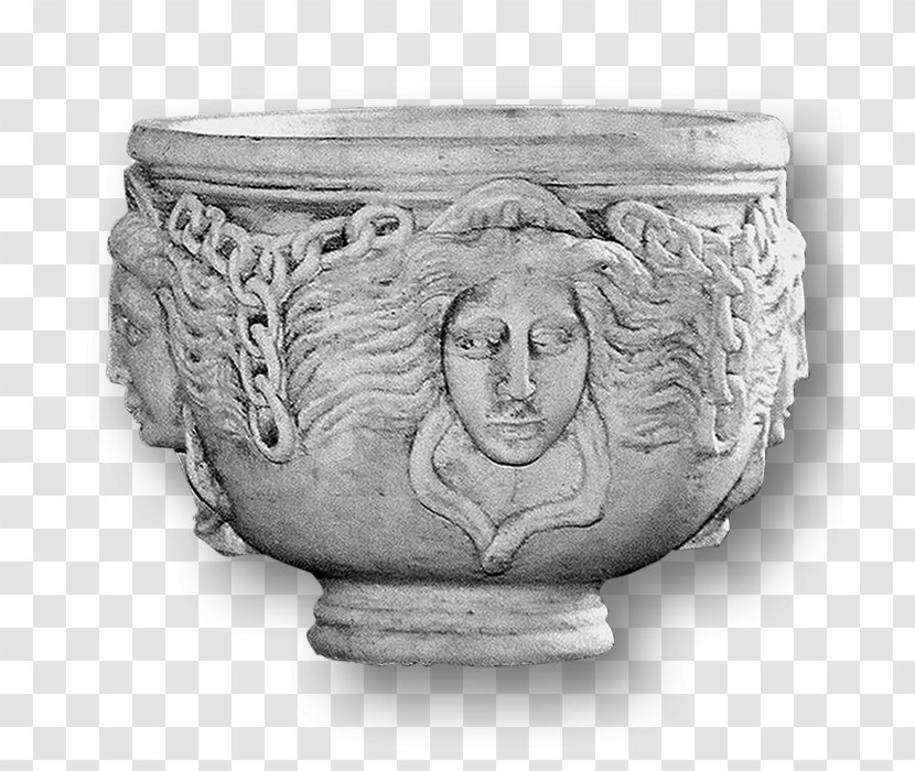 Vase Ceramic Garden Flowerpot Urn - Carving Transparent PNG