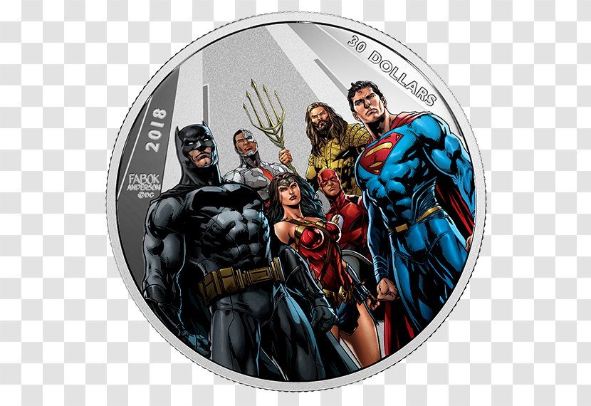 The World's Greatest Super-Heroes Batman Justice League Coin Silver Transparent PNG
