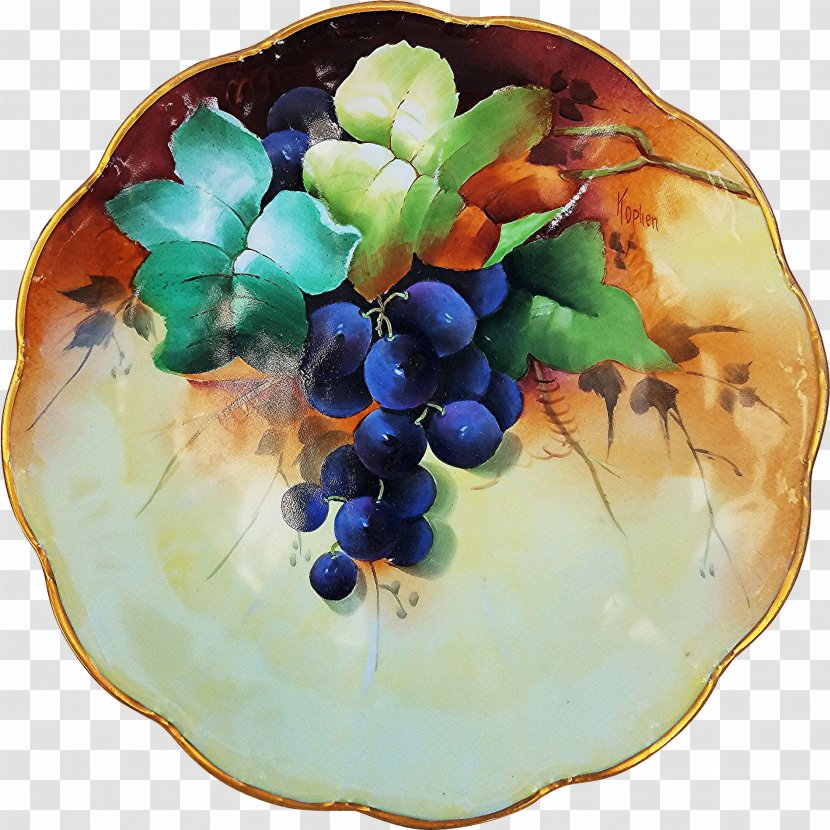 Grape Ceramic Platter - Tableware Transparent PNG