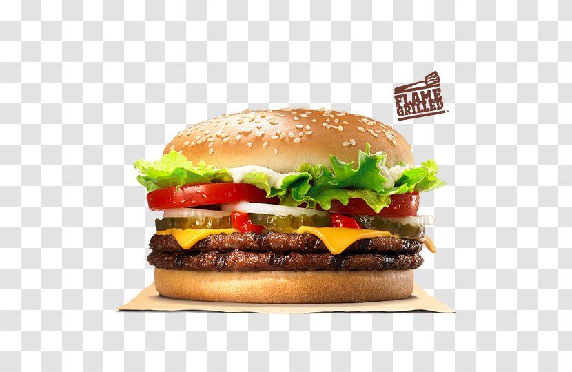 Whopper Cheeseburger Hamburger Cheese Sandwich Beefsteak - Big Mac - Burger King Transparent PNG
